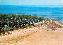 72936665 Borkum Nordseebad Platje Und Ort Fliegeraufnahme Borkum - Borkum