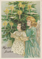 ÁNGEL NAVIDAD Vintage Tarjeta Postal CPSM #PAH866.ES - Angels