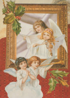 ÁNGEL NAVIDAD Vintage Tarjeta Postal CPSM #PAH440.ES - Anges