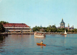 72936636 Hannover Ansicht Vom Maschsee Aus Ausflugsdampfer Restaurant Kirche Han - Hannover