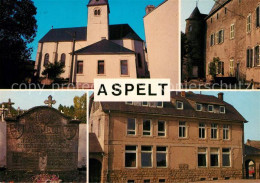 72936615 Aspelt Kirche Altes Haus Grabstein - Otros & Sin Clasificación