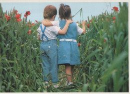 KINDER KINDER Szene S Landschafts Vintage Ansichtskarte Postkarte CPSM #PBU469.DE - Scenes & Landscapes