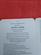 Doodsprentje Michel Lapers / Ploegsteert 22/5/1925 Hamme 14/2/1988 ( Palmyre Ivens ) - Religion &  Esoterik