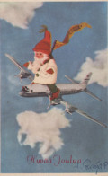 WEIHNACHTSMANN SANTA CLAUS WEIHNACHTSFERIEN Vintage Postkarte CPSMPF #PAJ451.DE - Kerstman