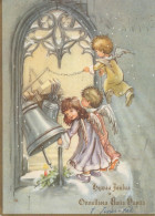 ENGEL WEIHNACHTSFERIEN Feiern & Feste Vintage Ansichtskarte Postkarte CPSM #PAG932.DE - Anges