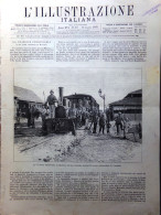 L'Illustrazione Italiana 12 Maggio 1889 Manicomio Reggio Edison Mantova Genova - Vor 1900