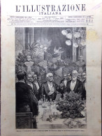 L'Illustrazione Italiana 9 Giugno 1889 Re Italia Berlino Fiori Milano De Amicis - Avant 1900