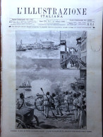 L'Illustrazione Italiana 17 Febbraio 1889 Zanzibar Suicidio Di Rodolfo Palmanova - Vor 1900