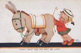 ESEL Tiere Vintage Antik Alt CPA Ansichtskarte Postkarte #PAA311.DE - Donkeys