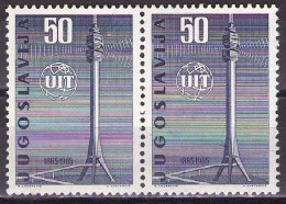 Yugoslavia 1965 - 100 Years Of I.T.U.,UIT, Tower Avala - Mi 1113 - MNH**VF - Unused Stamps