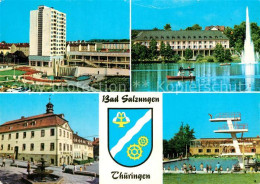 72936430 Bad Salzungen Leninplatz Kurhaus Am Burgsee Rathaus Markt Schwimmbad Wa - Bad Salzungen