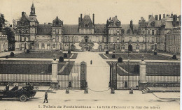 77186 01 33#0 - FONTAINEBLEAU - PALAIS - LA GRILLE D'HONNEUR ET LA COUR DES ADIEUX - Fontainebleau