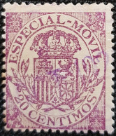 Fiscales  Especial Movil U4 1908  20Cts - Revenue Stamps