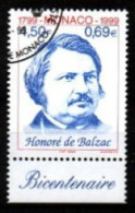 MONACO   -  1999 .  Y&T N° 2211 Oblitéré. Honoré De Balzac  /  écrivain - Used Stamps