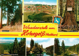 72935736 Hohegeiss Harz Koehlerhuette Panorama Blick Vom Ebersberg Dicke Tannen  - Autres & Non Classés