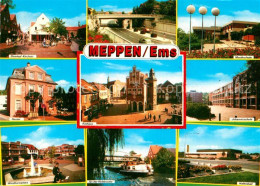 72935733 Meppen Domhof Kirchstrasse Rentei Windhorstplatz Rathaus Hubbruecke Mus - Meppen