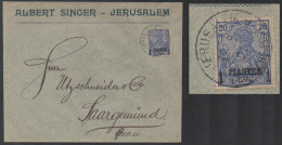 JERUSALEM -  DEUTSCHE POST / 1901 BRIEF ==> SAARGEMÜND (ref 7898) - Turquia (oficinas)