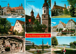 72935721 Feuchtwangen Marktplatz Jugendherberge Stadtmauer Kirche Brunnen Freiba - Feuchtwangen