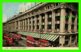 LONDON, UK - SELFRIDGE'S STORE - ANIMATED WITH RED BUSSES - TRAVEL IN 1961 - ADVERTISING - - London Suburbs