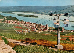 72935695 Ruedesheim Rhein Panorama Blick Ueber Den Rhein Kabinenseilbahn Ruedesh - Ruedesheim A. Rh.