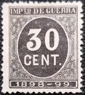 Impots De Guerre Chiffre 30cts 1892 - War Tax