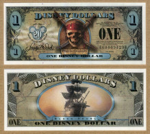 1 Disney Dollars USA.   "Pirates Des Caraïbes 2007".  1$     (NEUVE - UNUSED). - Altri – America