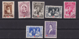 UNIFICATO 496/502 75° ANNIVERSARIO CROCE ROSSA - Used Stamps