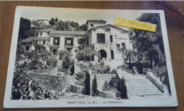 Dép 06 SAINT PAUL LA RESIDENCE Editions A Baux Epicerie Saint Paul Used 1946  With Stamp - Saint-Paul