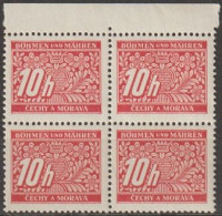 014/ Pof. DL 2; Border 4-block - Unused Stamps