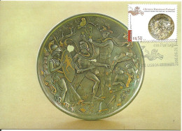 30880 - Carte Maximum - Portugal - Patera Herança Romana Sec. II D.c. Époque Romaine Roman - Museu Nac. Arqueologia - Tarjetas – Máximo