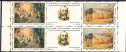 Russia 1994, Sc#6218-6219, Mi#387-388. Paintings Of Polenov. 2 Strips+labels. MNH. - Nuevos