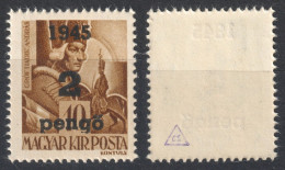 1945 Romania WW1 War Occupation Transylvania Hungary LOCAL Overprint Oradea Nagyvárad 2 P 10 F HADIK Hussar HEROES - Transylvania