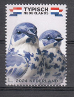 Nederland 2024nvph Nr ??, Mi Nr ??;  Typisch Nederlands, Vogels, Bird,  Delfts Blauw, Losse Zegel - Unused Stamps