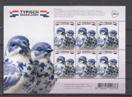 Nederland 2024 Nvph Nr ??, Mi Nr ??;  Typisch Nederlands, Vogels, Bird,  Delfts Blauw, Sheet - Unused Stamps