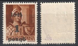 1945 Romania WW1 War Occupation Transylvania Hungary LOCAL Overprint Oradea Nagyvárad 1 P 4 F Hunyadi Sibinjanin HEROES - Siebenbürgen (Transsylvanien)