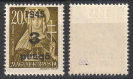 1945 Romania WW1 War Occupation Transylvania Hungary LOCAL Overprint Oradea Nagyvárad 3 P 20 F St. Elisabeth Erzsébet - Transylvanie