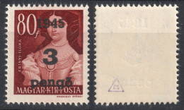 1945 Romania WW1 War Occupation Transylvania Hungary LOCAL Overprint Oradea Nagyvárad 3 P 80 F Zrinyi Zrinski - Siebenbürgen (Transsylvanien)