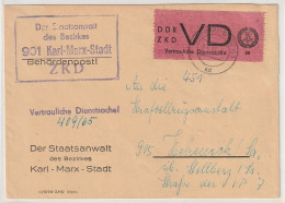 ZKD-Brief, Frankiert Mit VD 1 C, Geprüft - Other & Unclassified