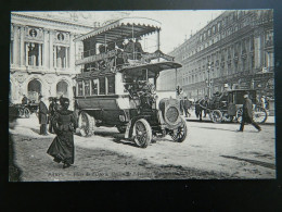 PARIS            PLACE DE L'OPERA          STATION DE L'AUTOBUS MONTMARTRE SAINT GERMAIN DES PRES - Transport Urbain En Surface