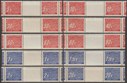 020/ Pof. DL 1-2,4-5,7-11,14; Cut Interarchs - Unused Stamps