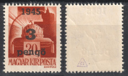 1945 Romania WW1 War Occupation Transylvania Hungary LOCAL Overprint Oradea Nagyvárad 3 P 20 F Holy CROWN St. Stephen - Siebenbürgen (Transsylvanien)