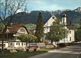 11381301 Sachseln OW Dorfpartie Mit Kirche Sachseln - Autres & Non Classés