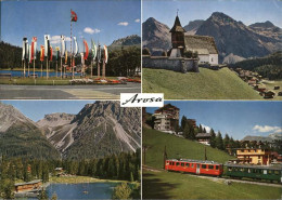 11381298 Arosa GR Fahnenwald Strandbad Kirchli Bahn Arosa - Autres & Non Classés