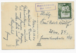 Geburtstagskarte Von Postagentur Rakszawa über Lancut Nach Wien, 1940 - Occupazione 1938 – 45