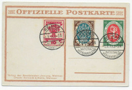 FDC Postkarte Weimar - National Versammlung 1.7.1919 - Cartas & Documentos