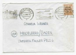 SBZ: Brief Von Leipzig 1948 Nach Heidelberg Mit Russischer Zensur - Storia Postale