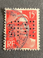 FRANCE B N° 813 Marianne De Gandon BB 28 Indice 2 Perforé Perforés Perfins Perfin Superbe - Altri & Non Classificati