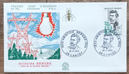 FDC 1972 - YT N°1707 - ARISTIDE BERGES - LANCEY - 1970-1979