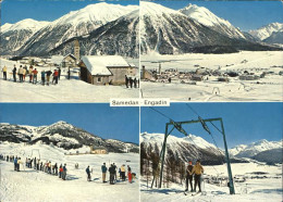 11381094 Samedan Panorama Skipiste Schlepplift  Samedan  - Autres & Non Classés