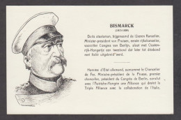 091560/ Otto Von BISMARCK, Chancelier Impérial D'Allemagne - Politieke En Militaire Mannen